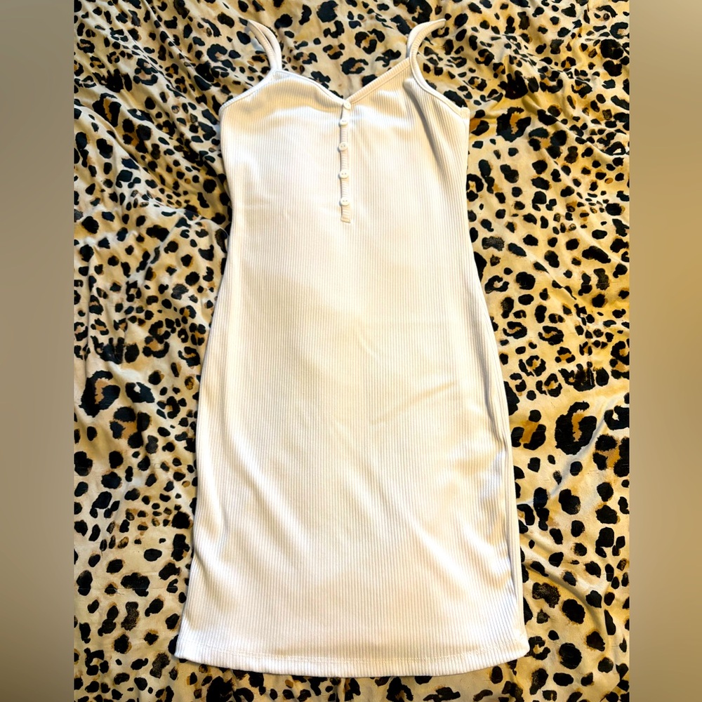 White tank summer dress size medium